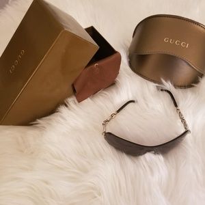 Authentic Gucci Rimless Chain Link Sunglasses